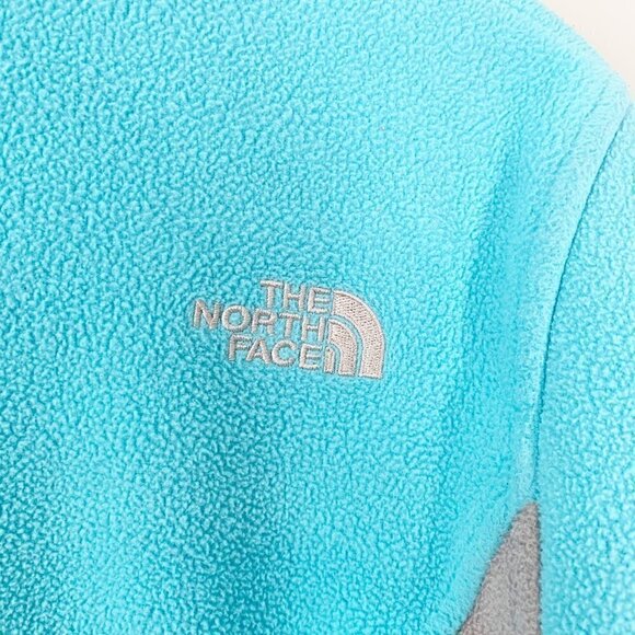 The North Face blue long sleeve fleece full zipper lightweight jacket - Picture 6 of 9